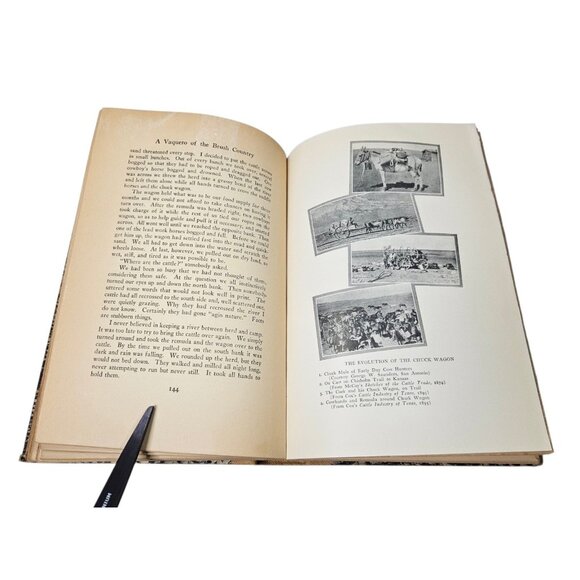 A Vaquero of the Brush Country J. Frank Dobie 1929 4th Edition Faux Snakeskin - Picture 16 of 16